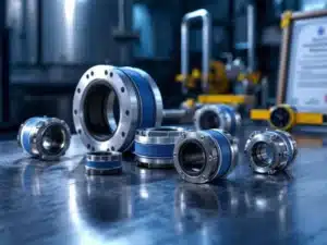 Premium industriële flexibele koppelingen en expansievoegen op gepolijst staal met kwaliteitscontrole gereedschap